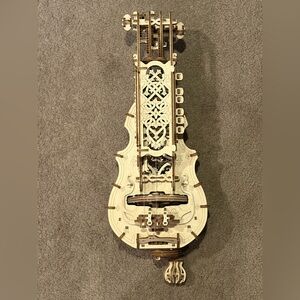 UGears 3D Wooden Puzzle Hurdy-Gurdy Musical Instrument, Assembled